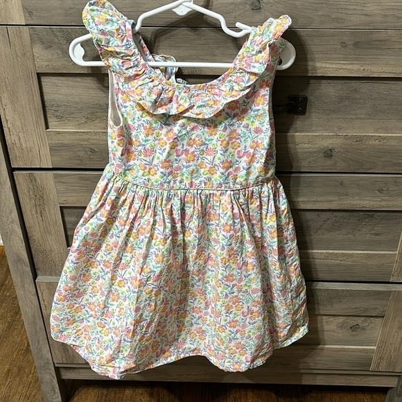 EUC TOMMY BAHAMA FLORAL TIRED 4T LINED SUNDRESS WITH RUFFLES - Picture 1 of 8
